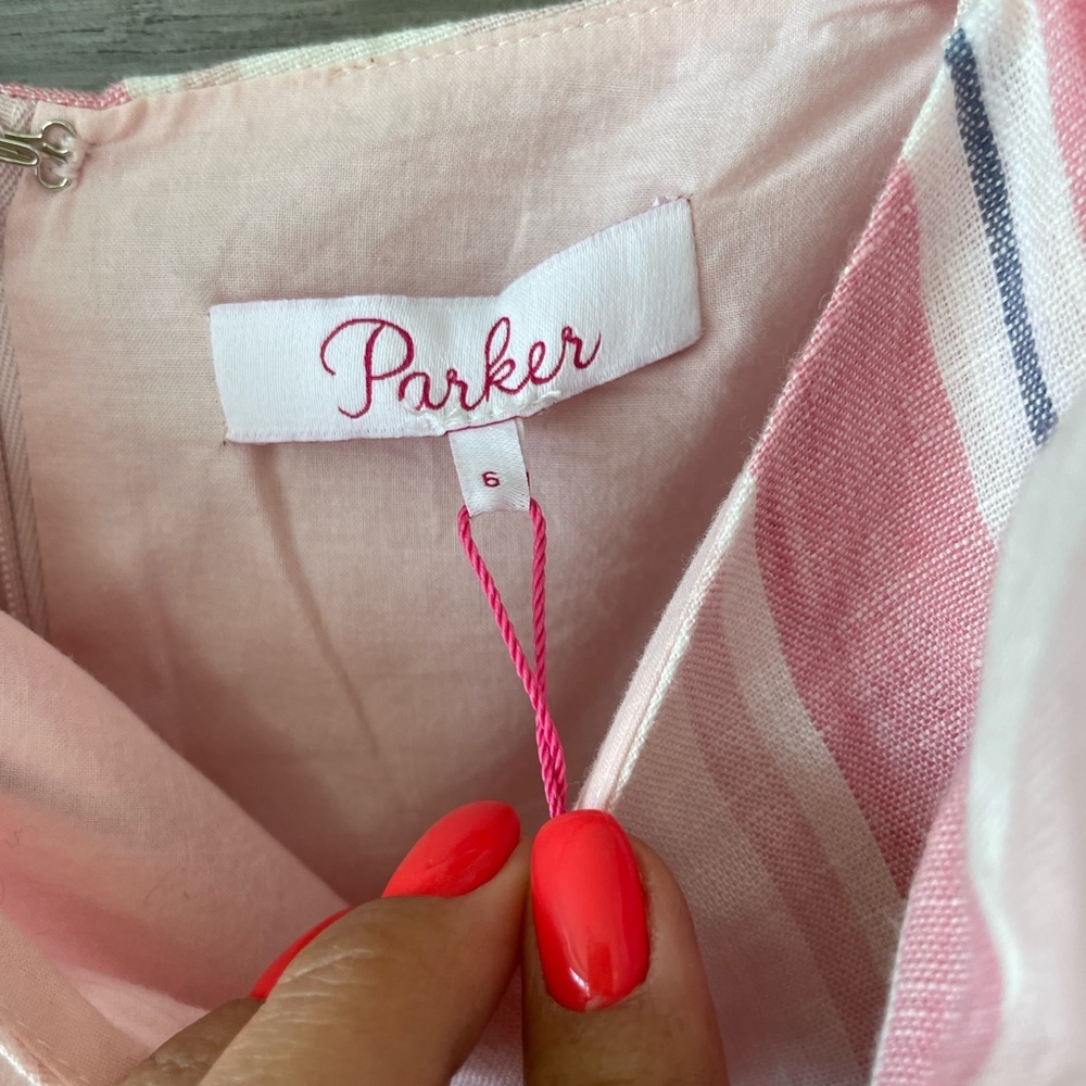 Parker stripped pink dress - Picture 5 of 5